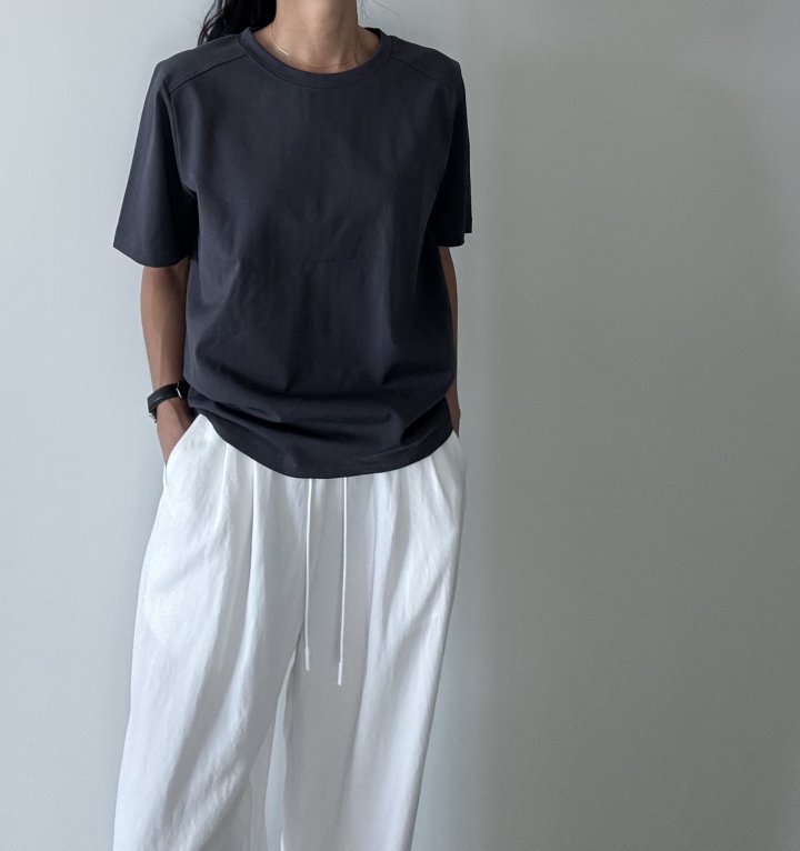 Ripple - Korean Women Fashion - #vintagekidsstyle - Pound Tee - 4