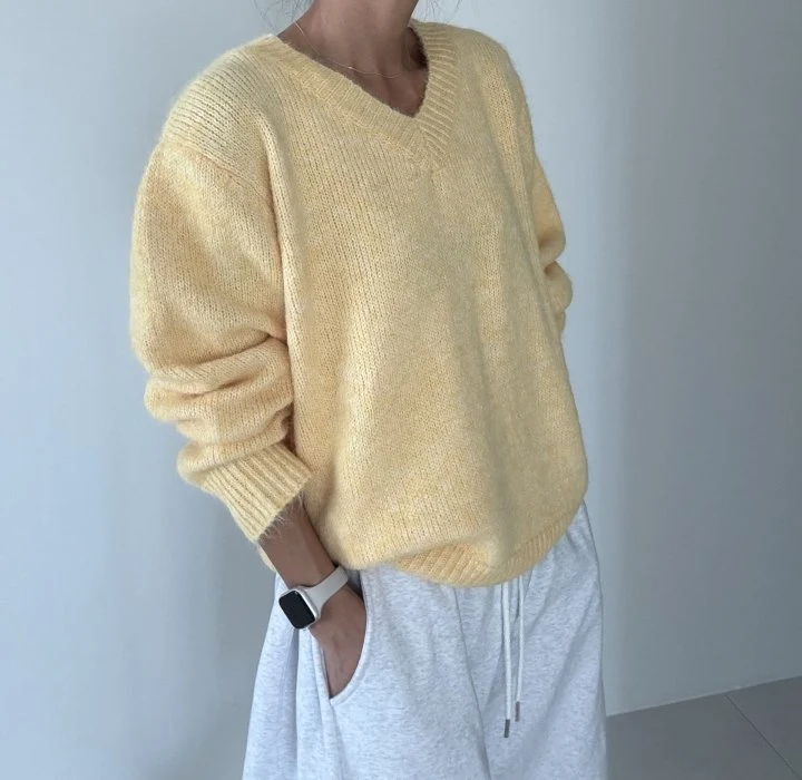 Ripple - Korean Women Fashion - #pursuepretty - Beaver V Knit - 4