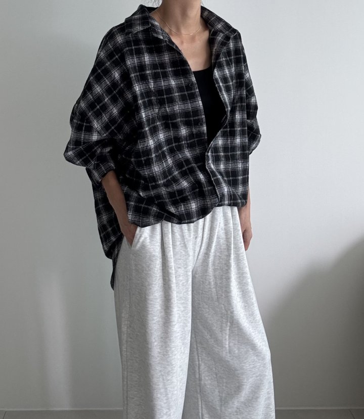 Ripple - Korean Women Fashion - #romanticstyle - Lusk Check Shirt - 2