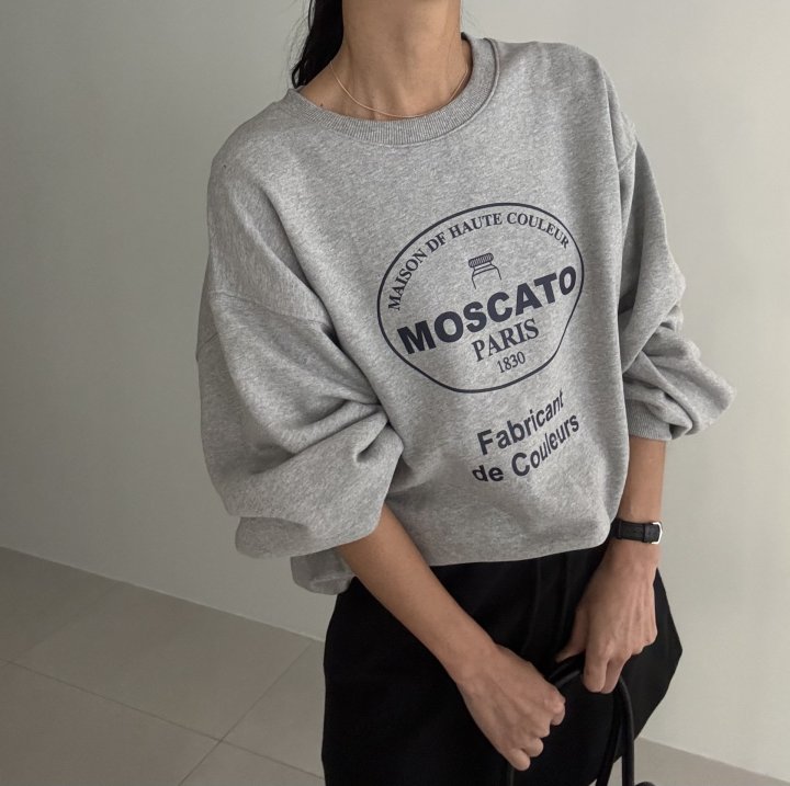 Ripple - Korean Women Fashion - #romanticstyle - Moscato Sweatshirt - 3