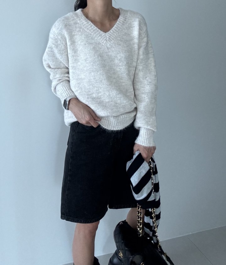 Ripple - Korean Women Fashion - #shopsmall - Beaver V Knit - 6
