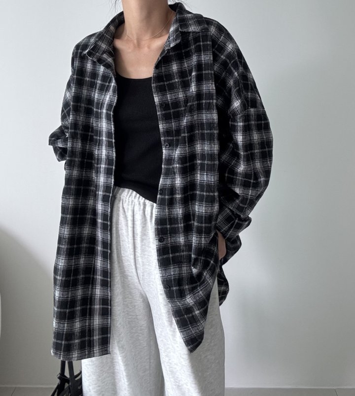 Ripple - Korean Women Fashion - #shopsmall - Lusk Check Shirt - 3