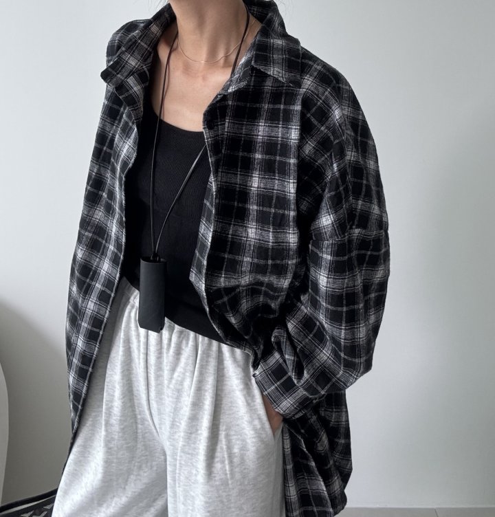 Ripple - Korean Women Fashion - #shopsmall - Lusk Check Shirt - 4
