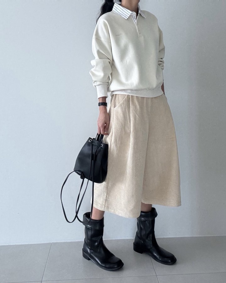 Ripple - Korean Women Fashion - #thatsdarling - Bermuda Corduroy Pants
