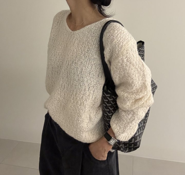 Ripple - Korean Women Fashion - #thelittlethings - Nikki V Neck Knit - 10