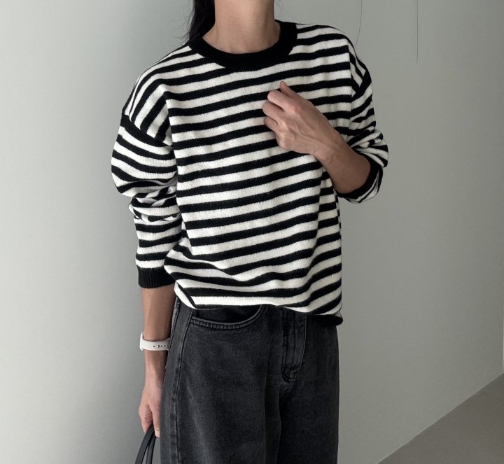 Ripple - Korean Women Fashion - #thelittlethings - Daniel Stripe Knit - 9