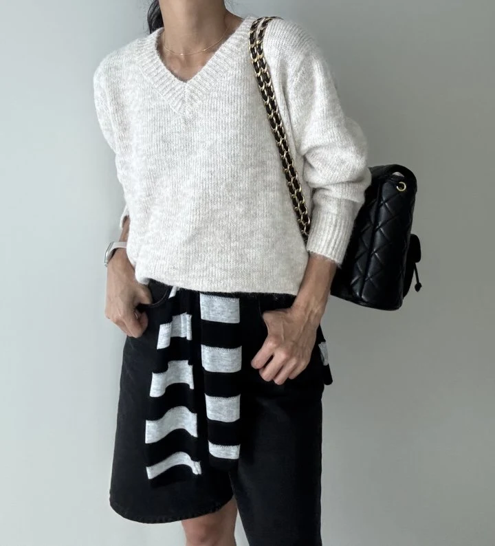 Ripple - Korean Women Fashion - #thelittlethings - Beaver V Knit - 8