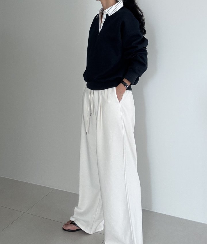 Ripple - Korean Women Fashion - #thelittlethings - Ed Collar Sweatshirt - 3