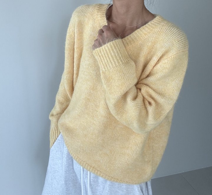 Ripple - Korean Women Fashion - #vintageinspired - Beaver V Knit