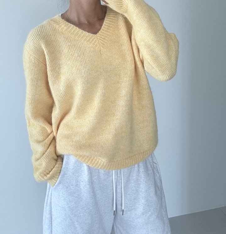 Ripple - Korean Women Fashion - #vintagekidsstyle - Beaver V Knit - 2