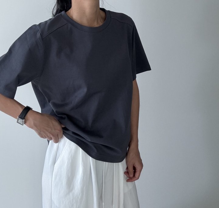 Ripple - Korean Women Fashion - #vintagekidsstyle - Pound Tee - 3