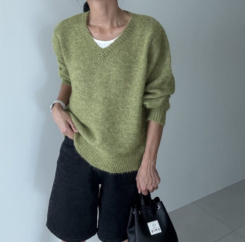 Ripple - Korean Women Fashion - #womensfashion - Beaver V Knit - 10