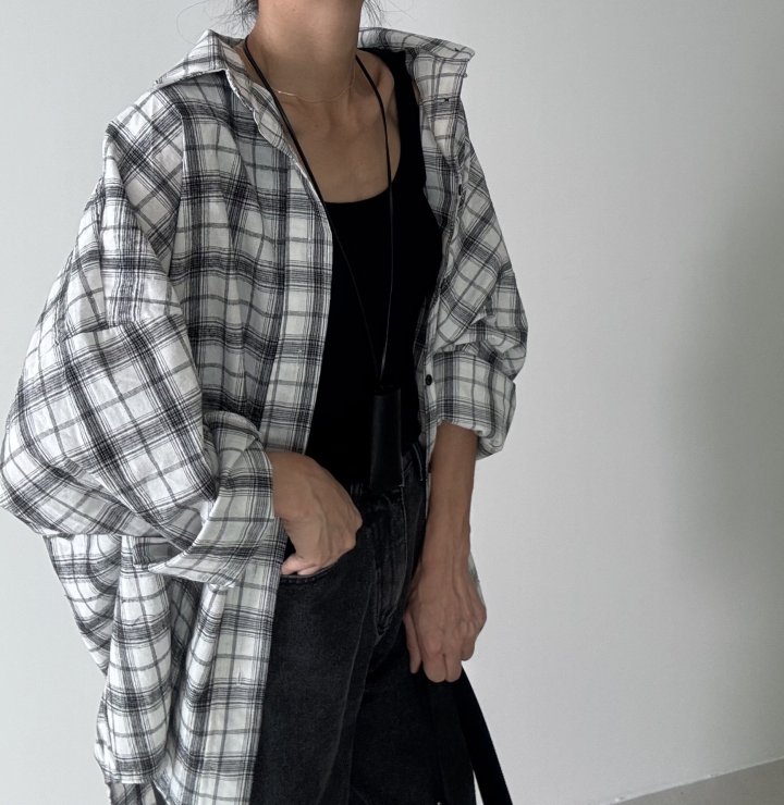 Ripple - Korean Women Fashion - #womensfashion - Lusk Check Shirt - 11
