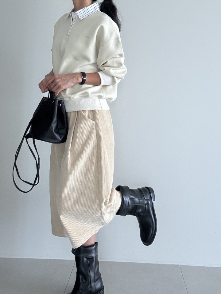 Ripple - Korean Women Fashion - #momslook - Bermuda Corduroy Pants - 4