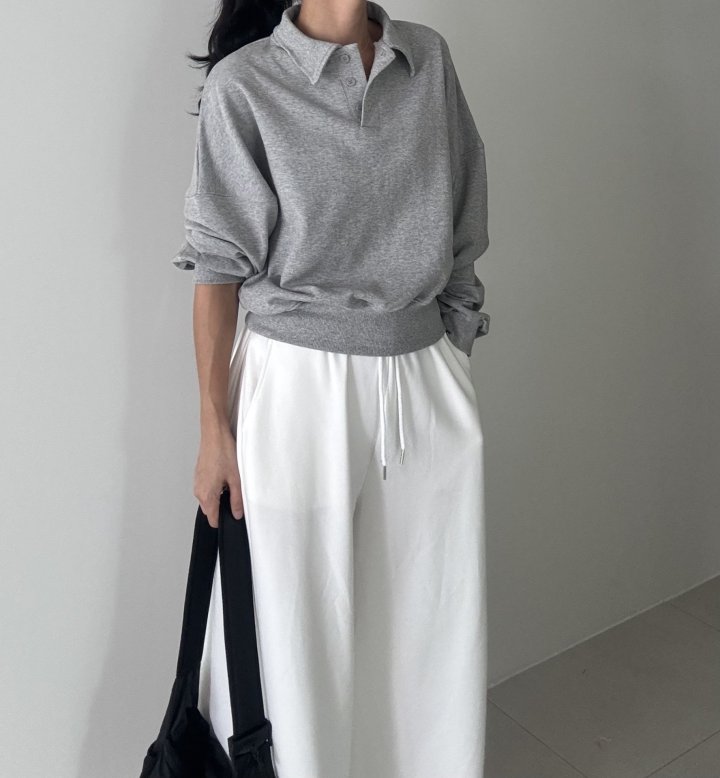 Ripple - Korean Women Fashion - #womensfashion - Wow Collar Sweatshirt - 6