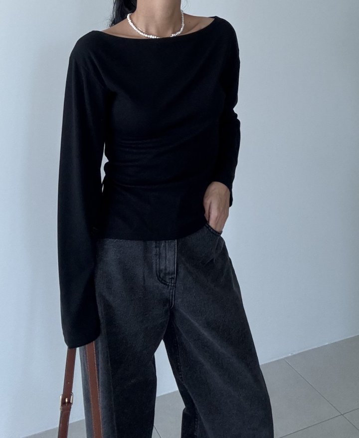 Ripple - Korean Women Fashion - #womensfashion - Slit Tee - 9
