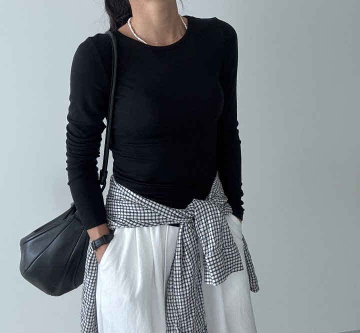 Ripple - Korean Women Fashion - #womensfashion - Liz Long Sleeve Tee - 5