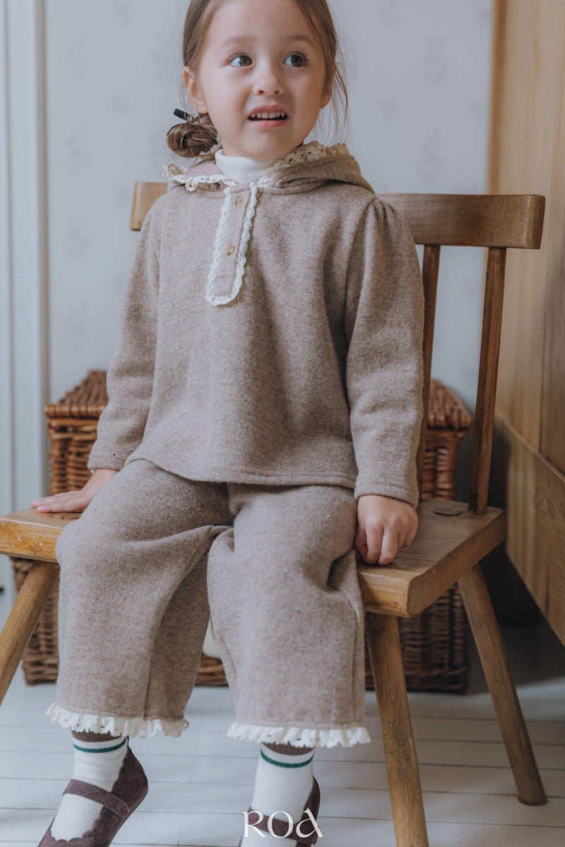 Roa - Korean Children Fashion - #Kfashion4kids - Cone Hoodie Set - 8
