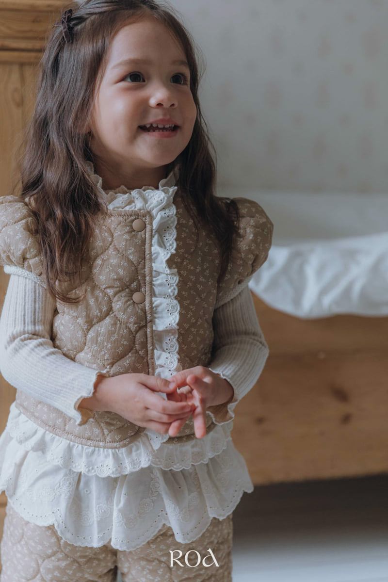 Roa - Korean Children Fashion - #childofig - Quilted Lace Pants - 10
