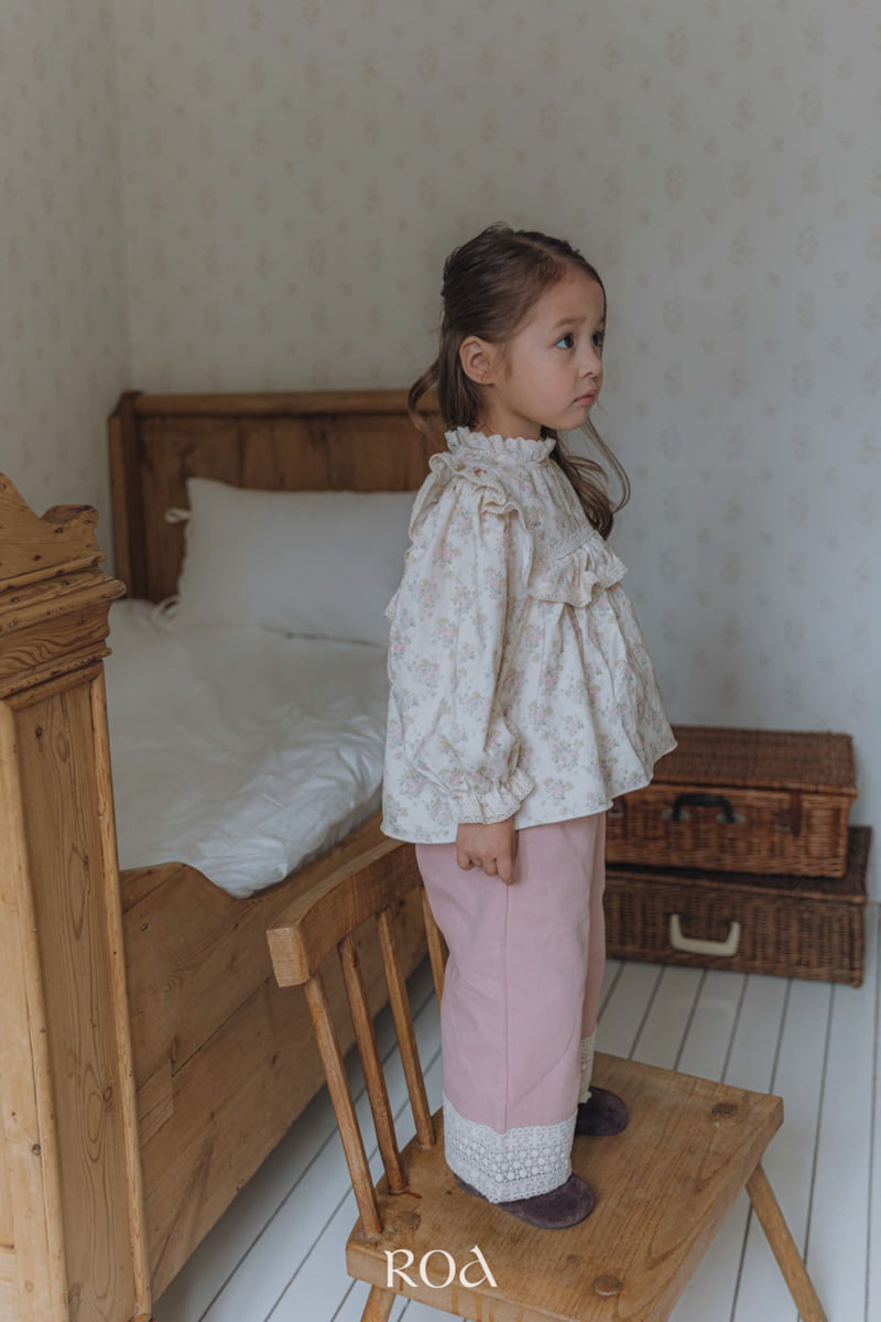 Roa - Korean Children Fashion - #childofig - Hem Lace Pants - 9