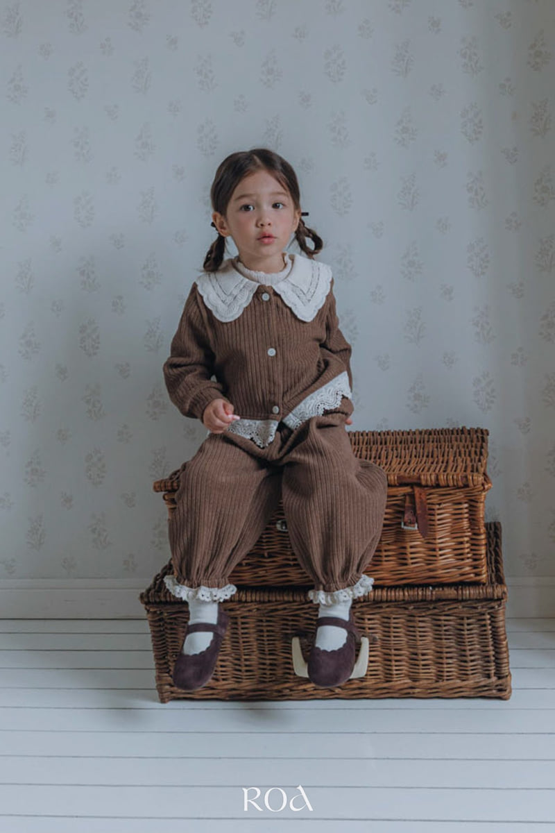 Roa - Korean Children Fashion - #childofig - Lace Jogger Pants - 9