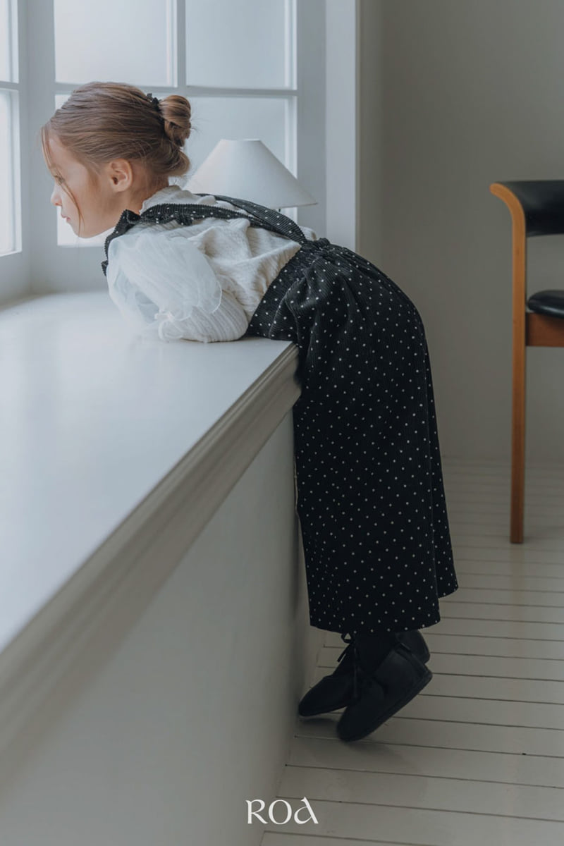 Roa - Korean Children Fashion - #childofig - Frill Suspender Pants - 6