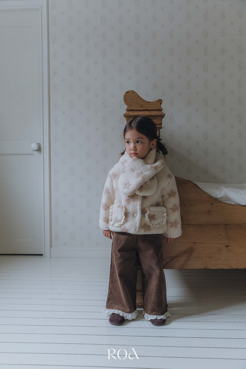Roa - Korean Children Fashion - #childofig - Flower Jacquard Jacket - 3