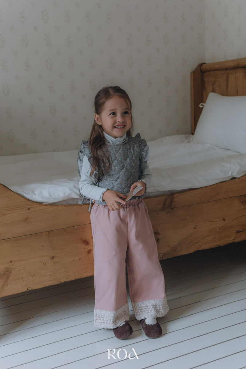 Roa - Korean Children Fashion - #designkidswear - Hem Lace Pants - 11