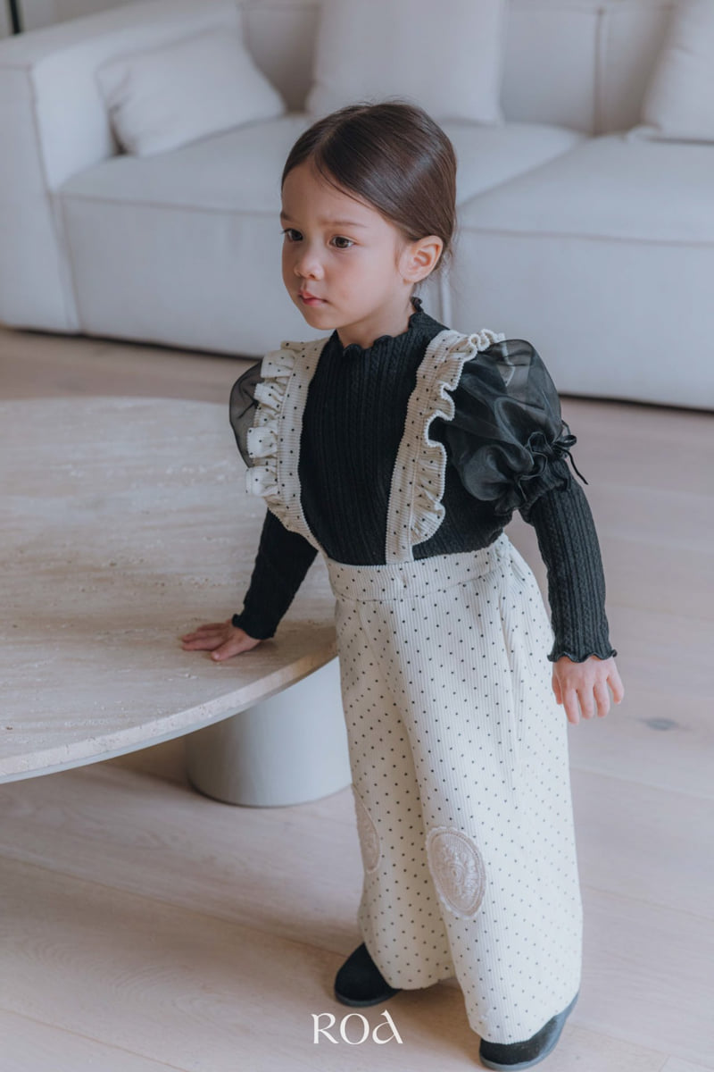 Roa - Korean Children Fashion - #designkidswear - Frill Suspender Pants - 9