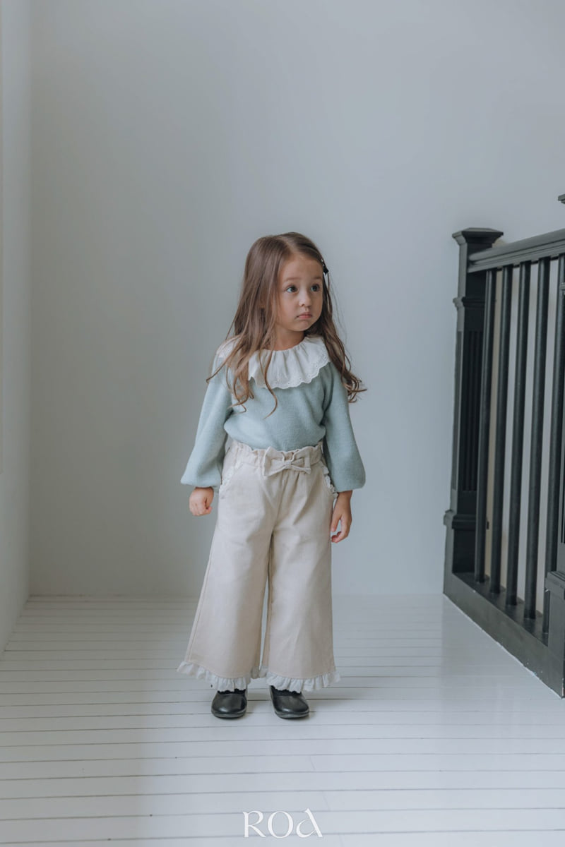 Roa - Korean Children Fashion - #designkidswear - Pleated Lace Tee - 4