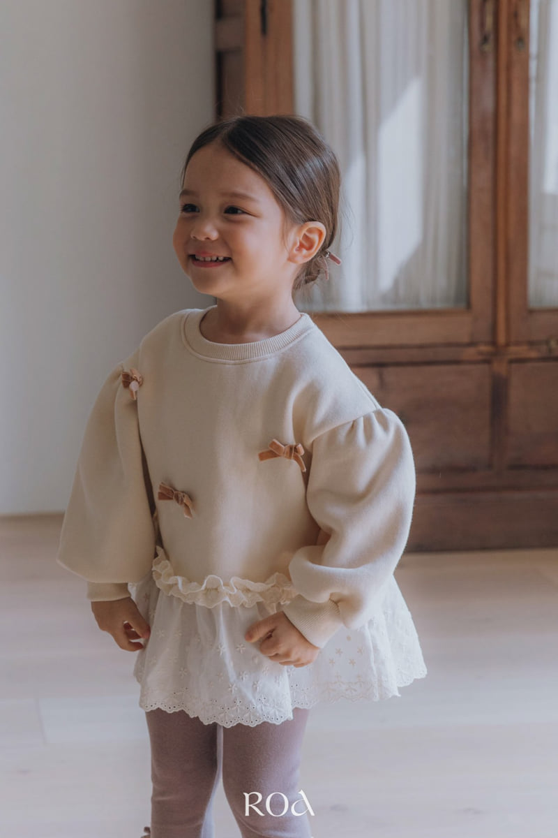 Roa - Korean Children Fashion - #fashionkids - Ribbon Sweatshirt
