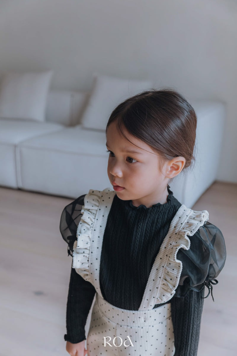 Roa - Korean Children Fashion - #fashionkids - Frill Suspender Pants - 11
