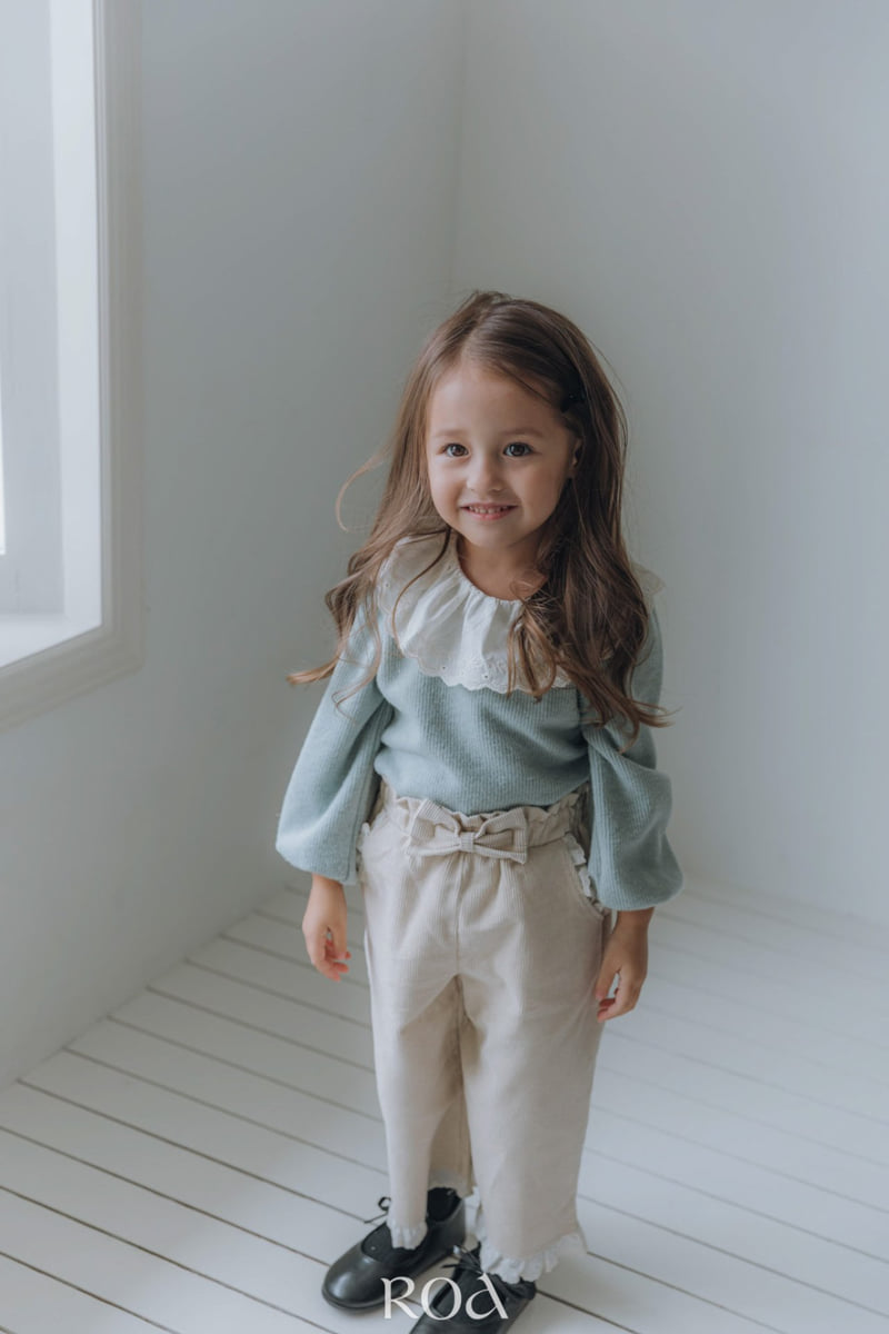 Roa - Korean Children Fashion - #fashionkids - Pleated Lace Tee - 5