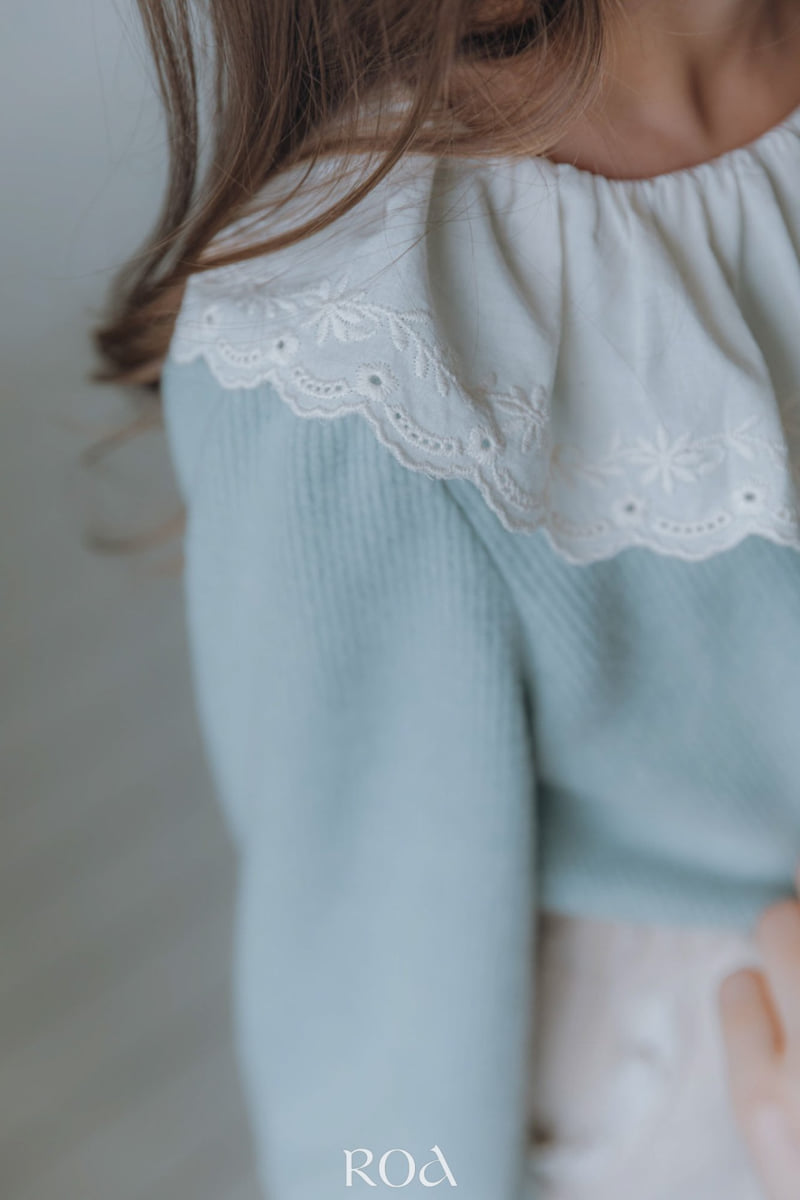 Roa - Korean Children Fashion - #kidsshorts - Pleated Lace Tee - 6