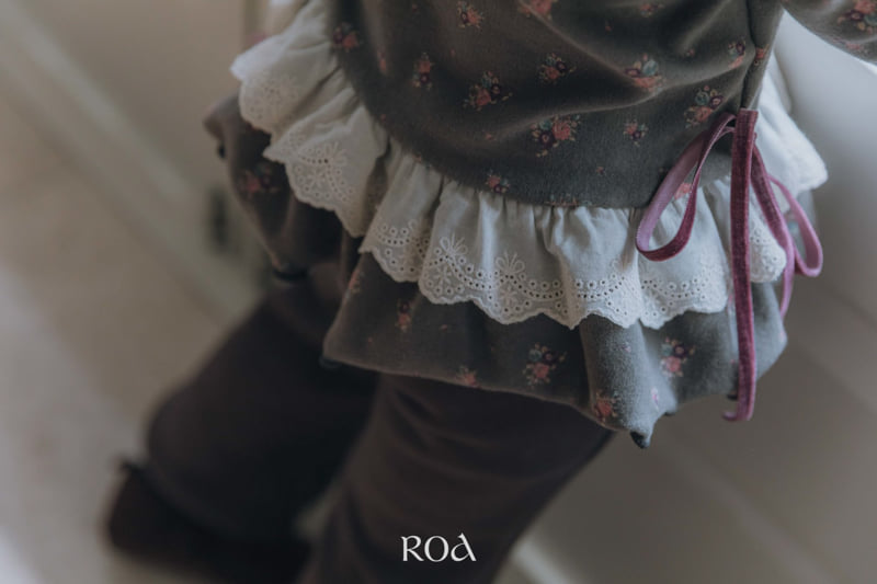 Roa - Korean Children Fashion - #kidsstore - Lace Frill Print Tee - 5