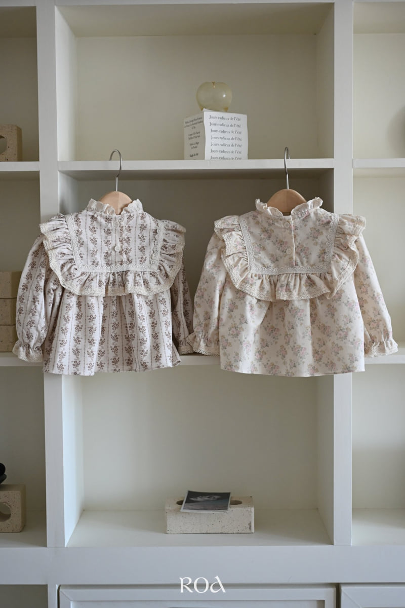 Roa - Korean Children Fashion - #kidsstore - Square Frill Blouse - 12