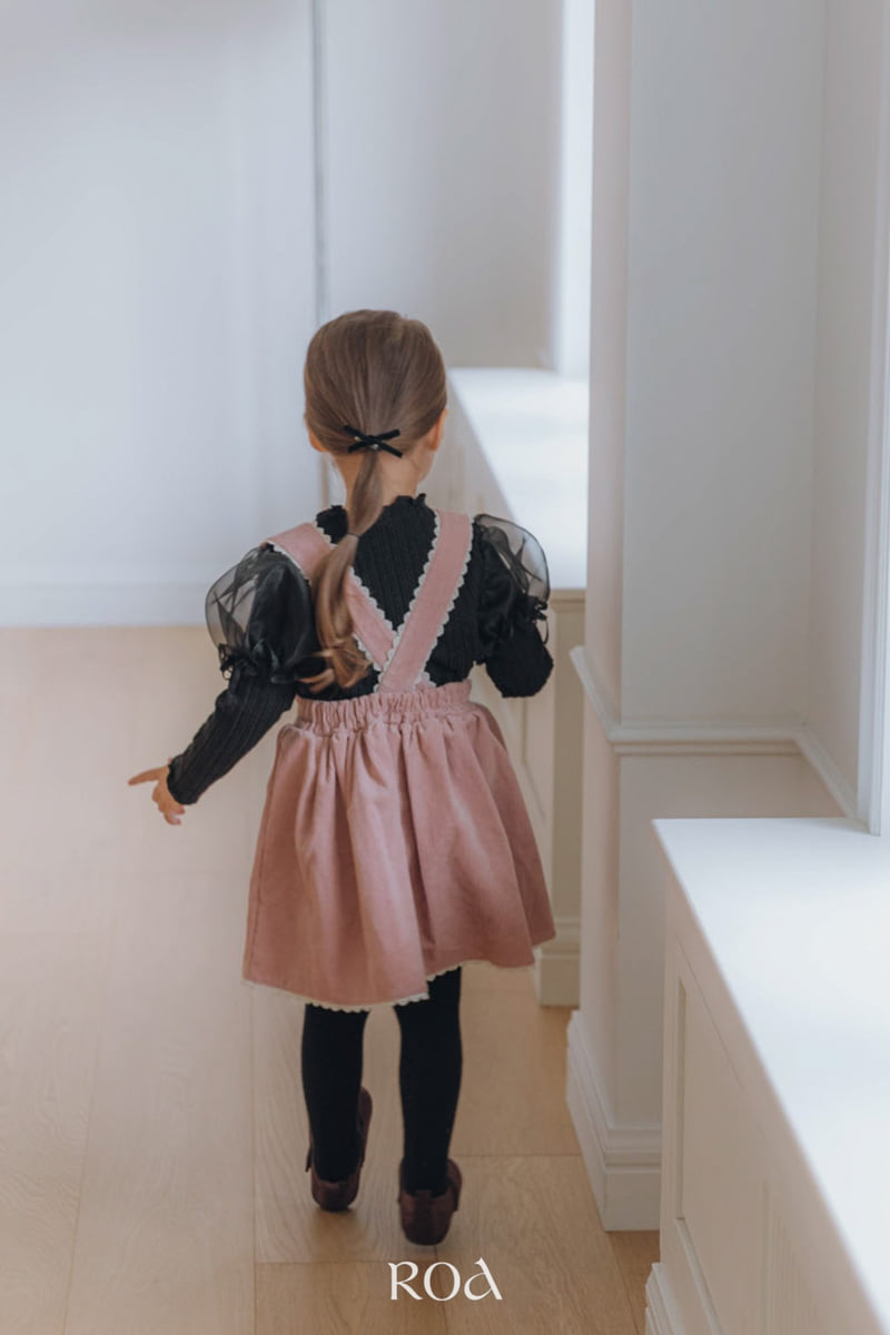 Roa - Korean Children Fashion - #kidsstore - Lace Strap Suspender Skirt - 9