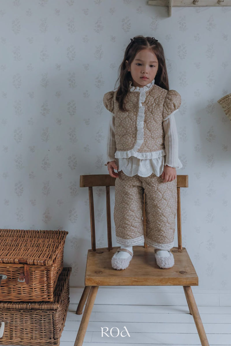 Roa - Korean Children Fashion - #kidzfashiontrend - Quilted Lace Pants