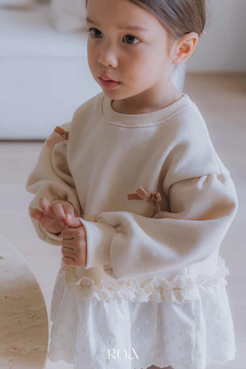 Roa - Korean Children Fashion - #kidsstore - Ribbon Sweatshirt - 4
