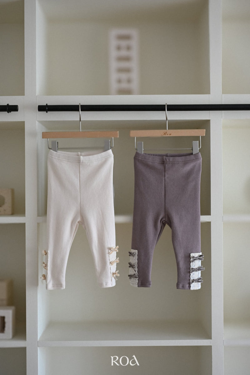 Roa - Korean Children Fashion - #kidzfashiontrend - Ribbon Leggings - 12