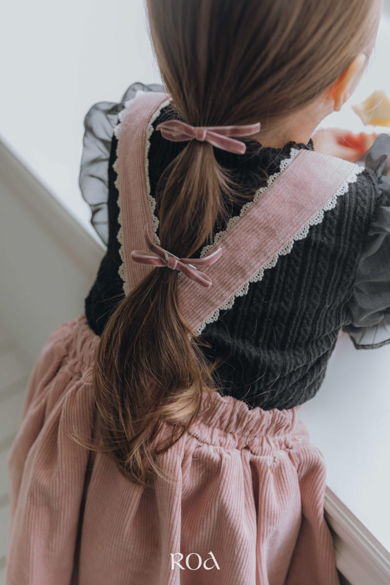 Roa - Korean Children Fashion - #kidzfashiontrend - Lace Strap Suspender Skirt - 10