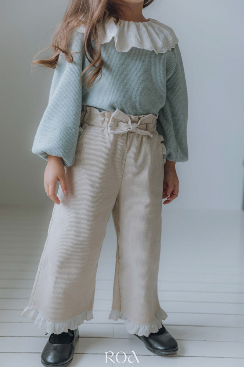 Roa - Korean Children Fashion - #kidzfashiontrend - Pleated Lace Tee - 8