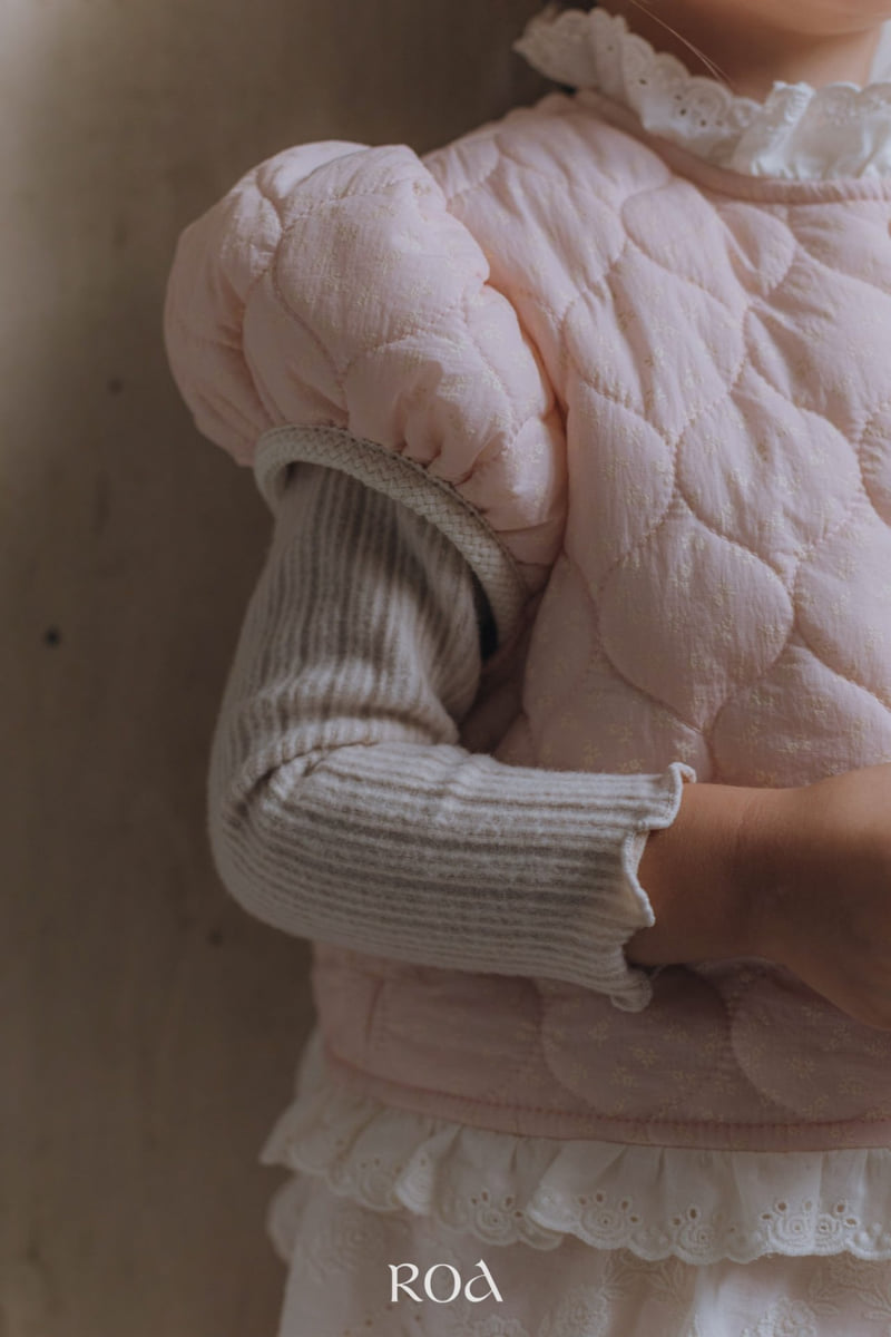 Roa - Korean Children Fashion - #littlefashionista - Quilted Lace Vest - 7