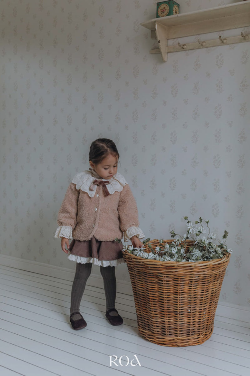 Roa - Korean Children Fashion - #littlefashionista - Fleece Lace Jacket - 5