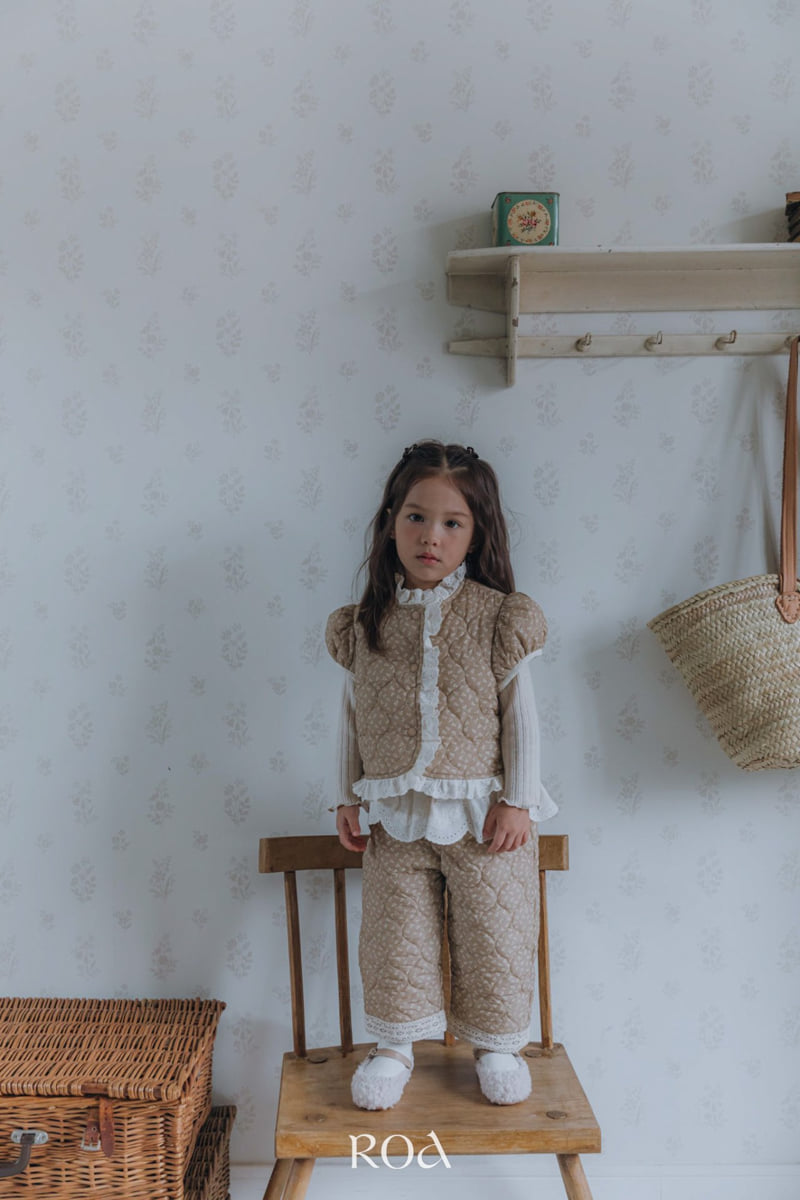Roa - Korean Children Fashion - #littlefashionista - Quilted Lace Pants - 3