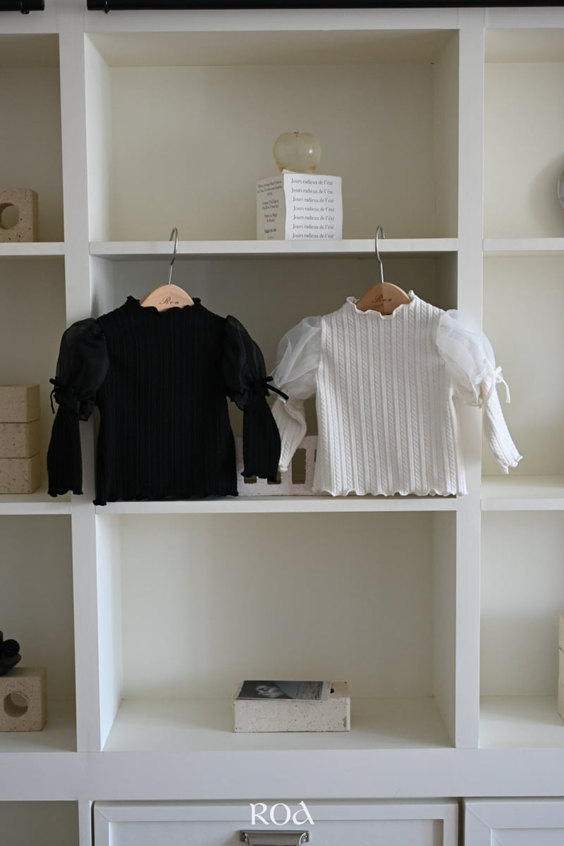 Roa - Korean Children Fashion - #littlefashionista - Organza Sleeve Tee - 12