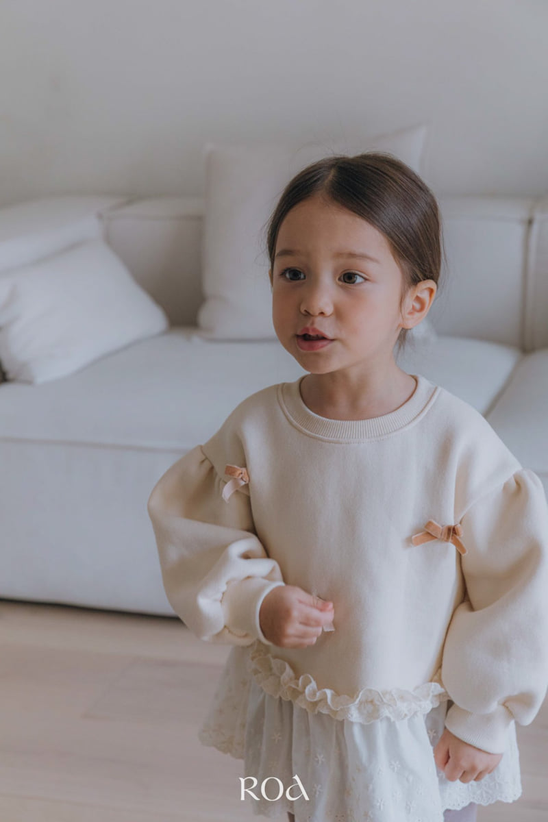 Roa - Korean Children Fashion - #littlefashionista - Ribbon Sweatshirt - 6