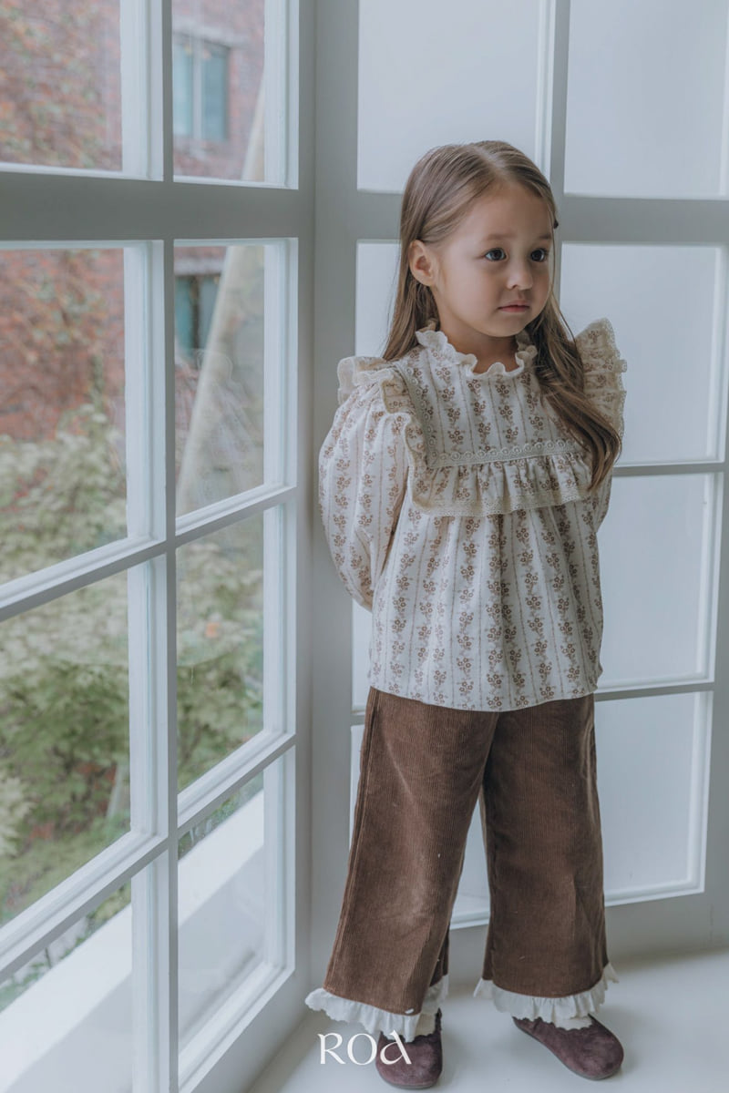 Roa - Korean Children Fashion - #littlefashionista - Square Frill Blouse