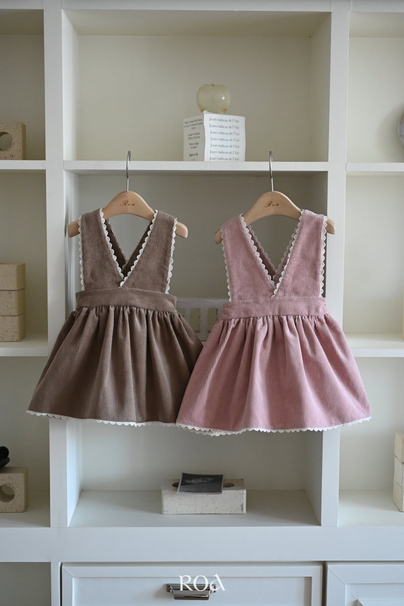 Roa - Korean Children Fashion - #littlefashionista - Lace Strap Suspender Skirt - 12