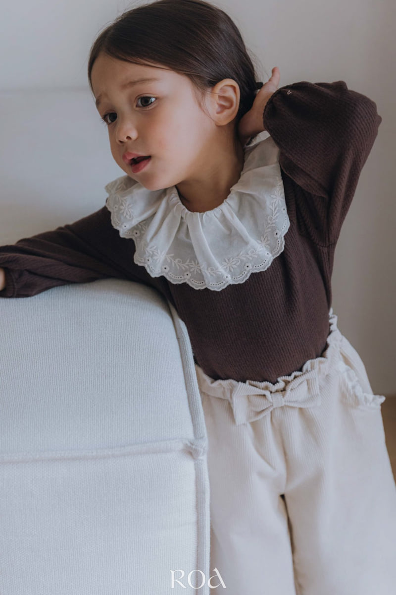 Roa - Korean Children Fashion - #littlefashionista - Pleated Lace Tee - 10